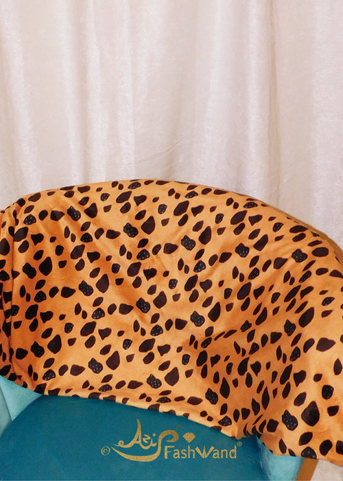 Wildlife's Gems Turquoise the Cheetah Velour Blanket