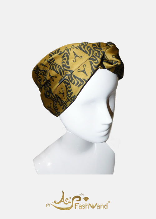 FashWand Gold Tiger Twisted Headband