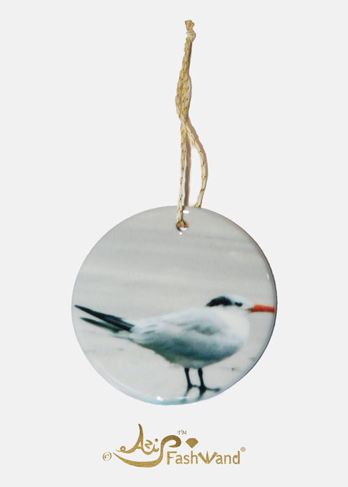 Wildlife Jewels Rubellite The Elegant Tern Ceramic Ornament