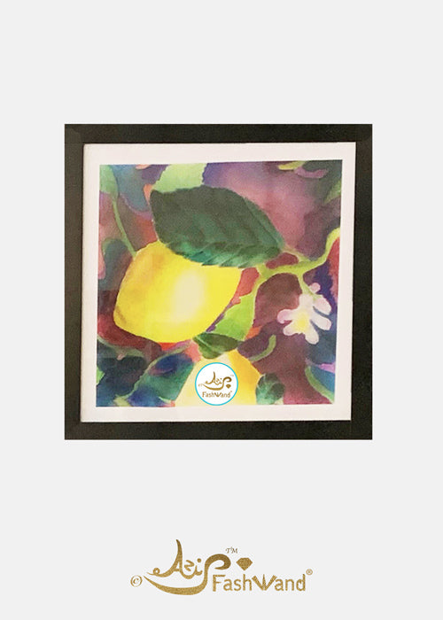 FashWand Lemon Blossom Painting Embellished Print