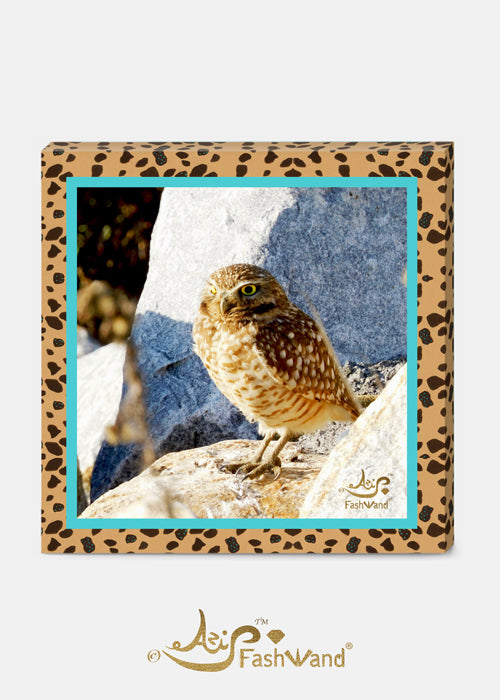 Wildlife Jewels Chrysoberyl the Burrowing Owl & Cheetah Canvas Print